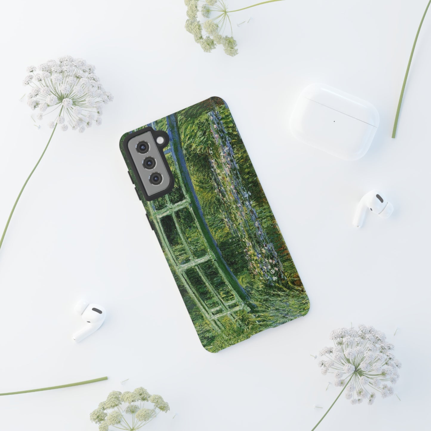 Water Lilies and a Japanese Bridge by Claude Monet - Cell Phone Case
