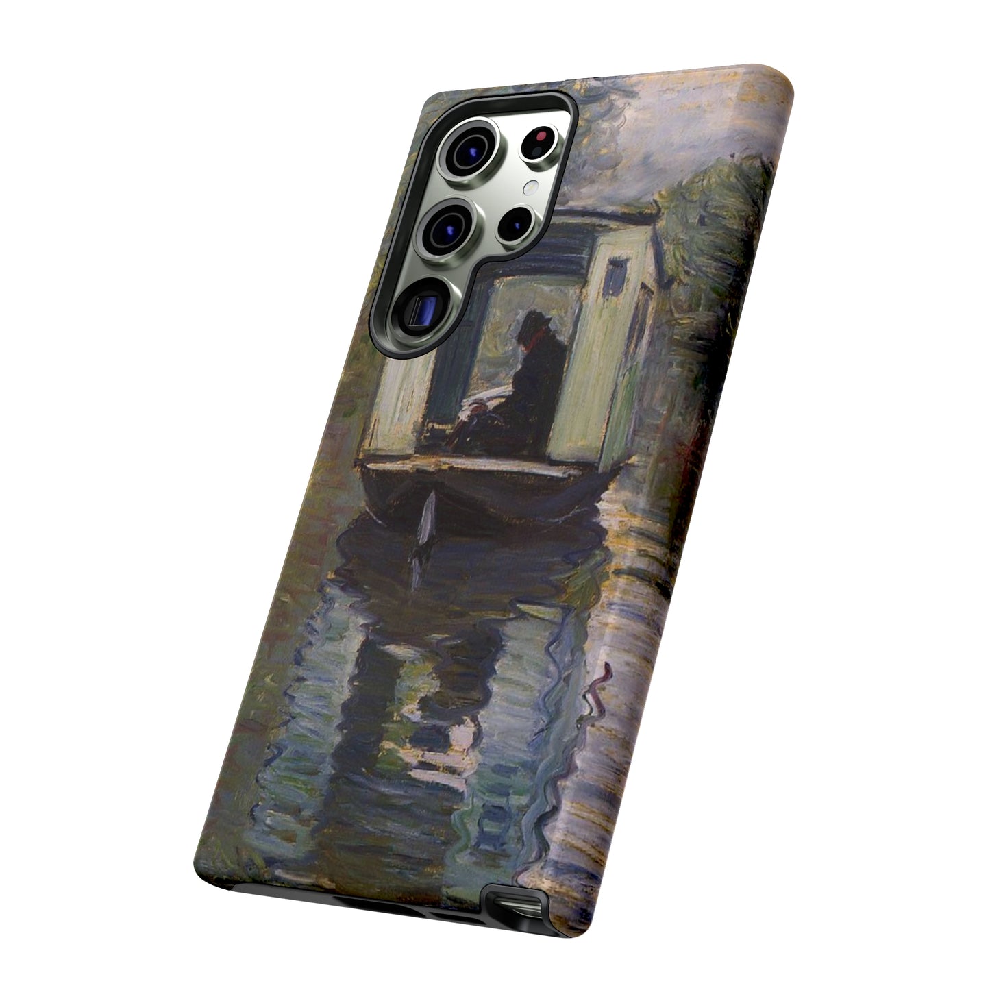 The Studio Boat by Claude Monet - Cell Phone Case