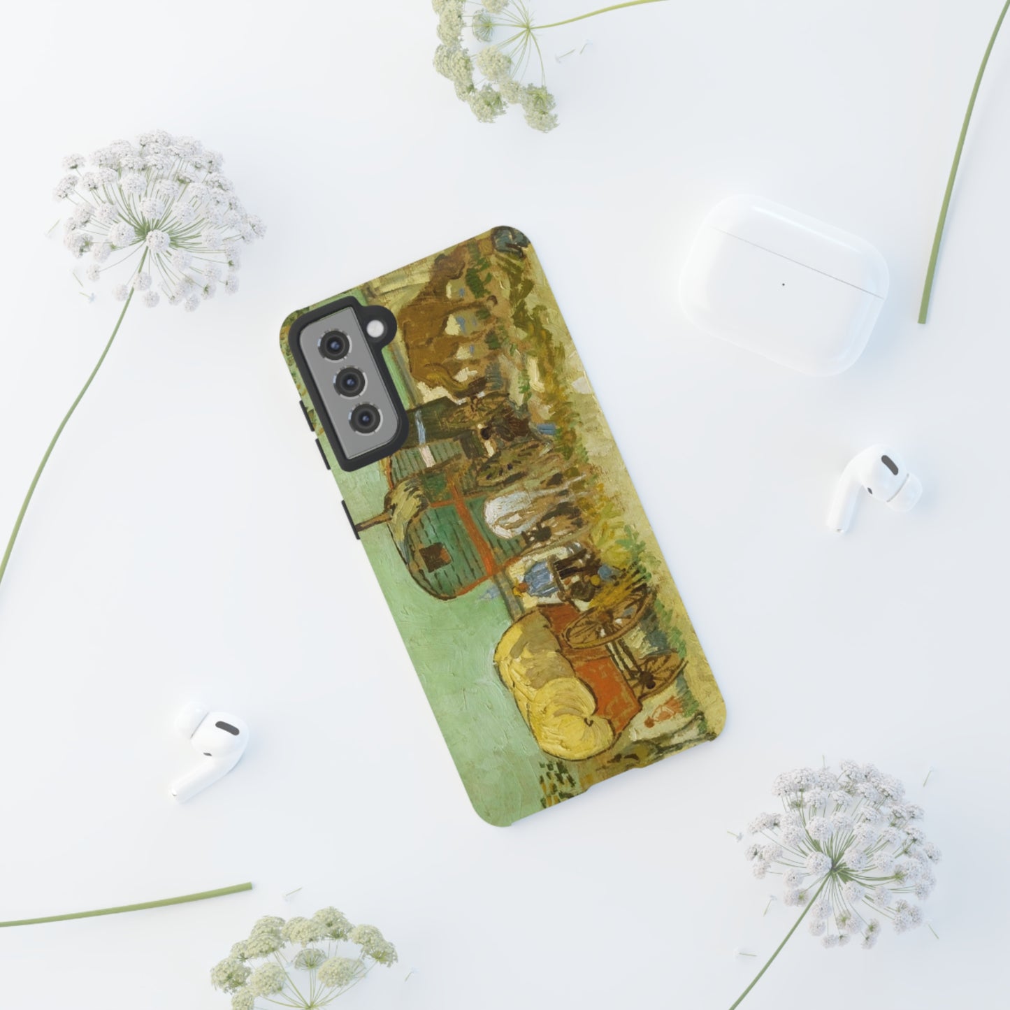 Encampment of Gypsies with Caravans by Vincent Van Gogh - Cell Phone Case