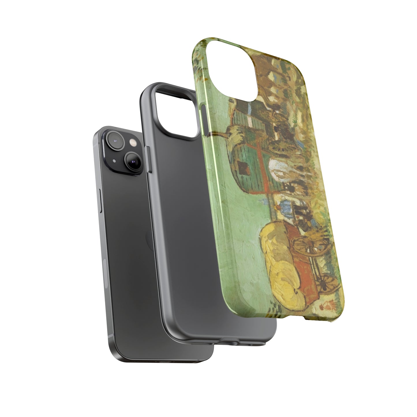 Encampment of Gypsies with Caravans by Vincent Van Gogh - Cell Phone Case