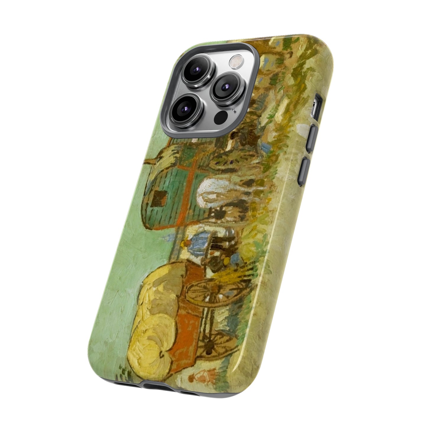 Encampment of Gypsies with Caravans by Vincent Van Gogh - Cell Phone Case