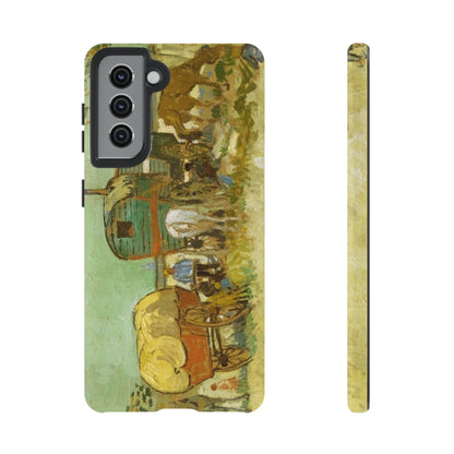 Encampment of Gypsies with Caravans by Vincent Van Gogh - Cell Phone Case