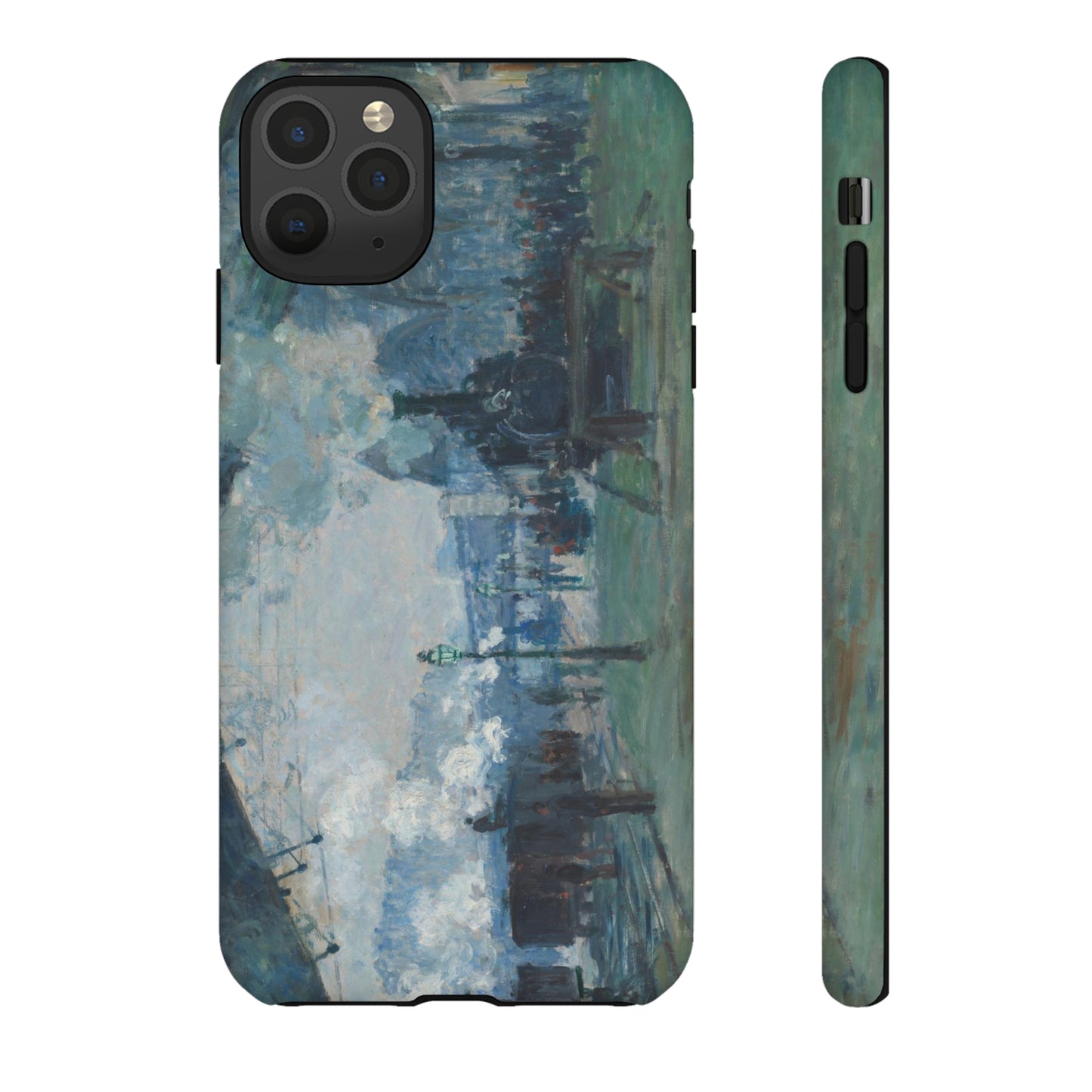 Arrival of the Normandy Train by Claude Monet - Cell Phone Case