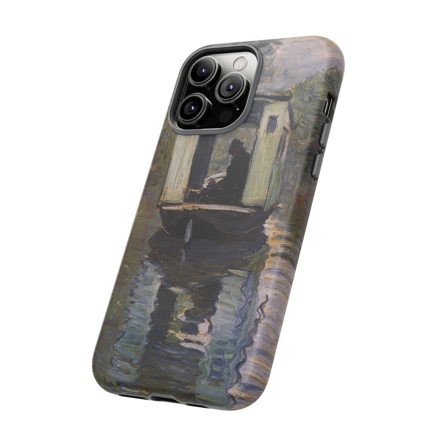 The Studio Boat by Claude Monet - Cell Phone Case