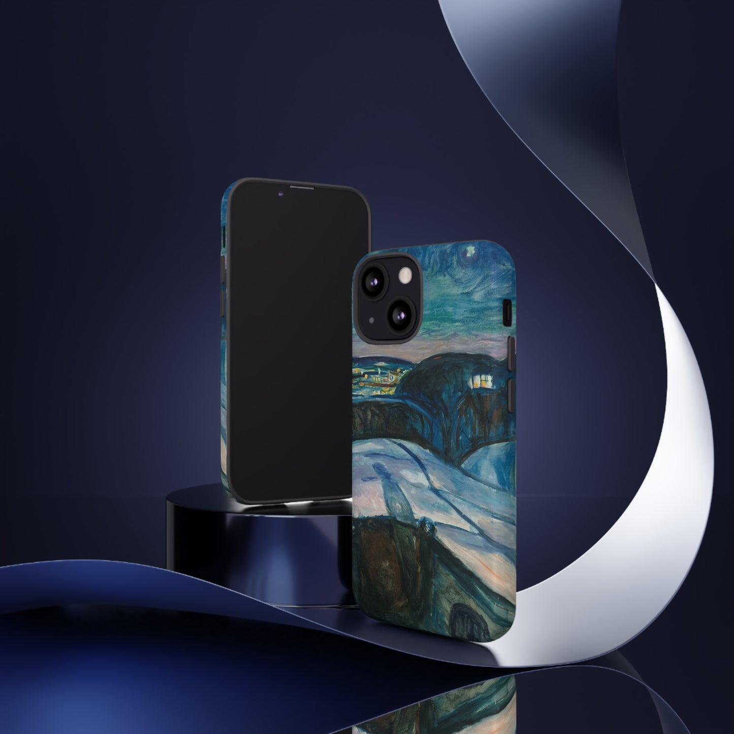 Starry Night by Edvard Munch - Cell Phone Case