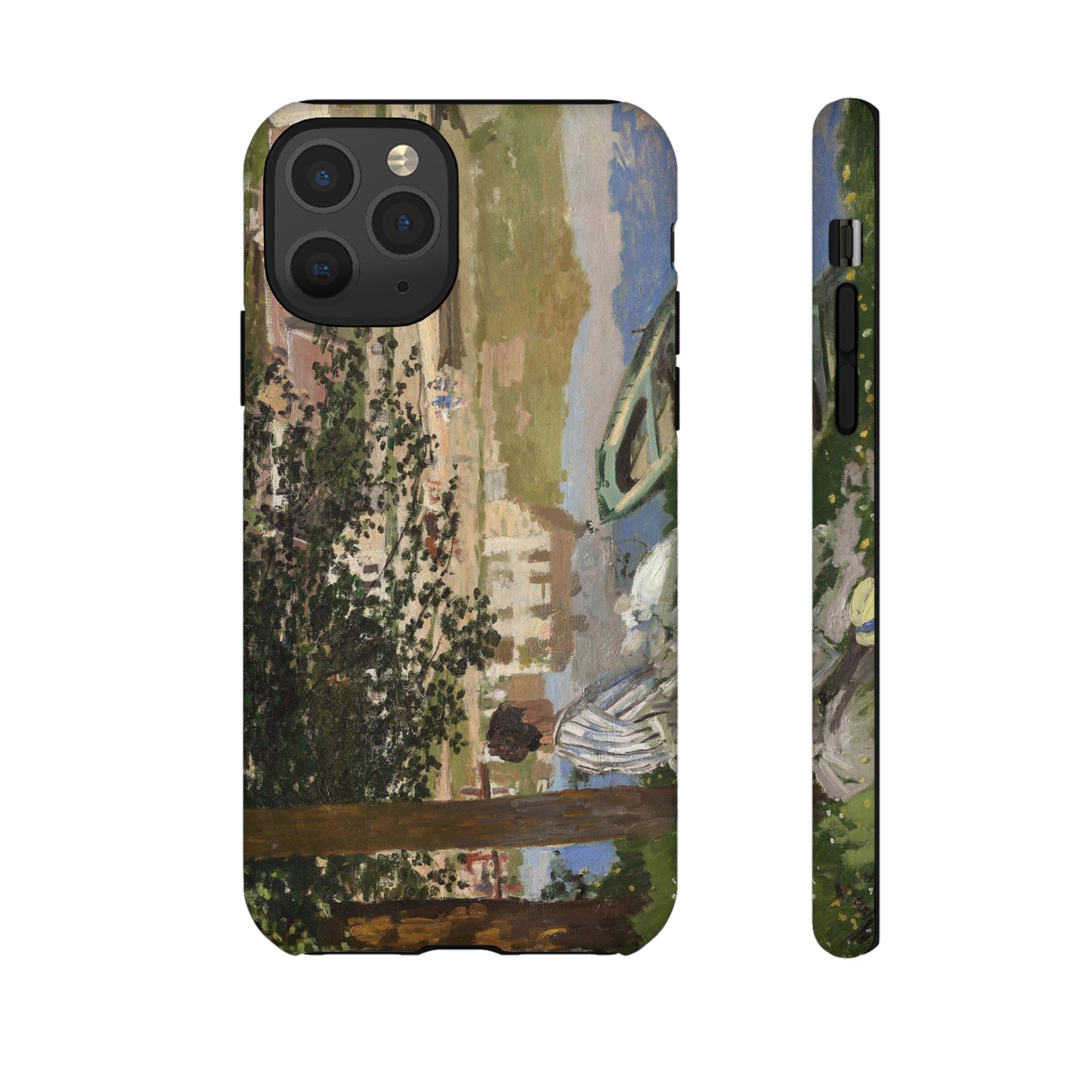 On the Bank of the Seine by Claude Monet - Cell Phone Case