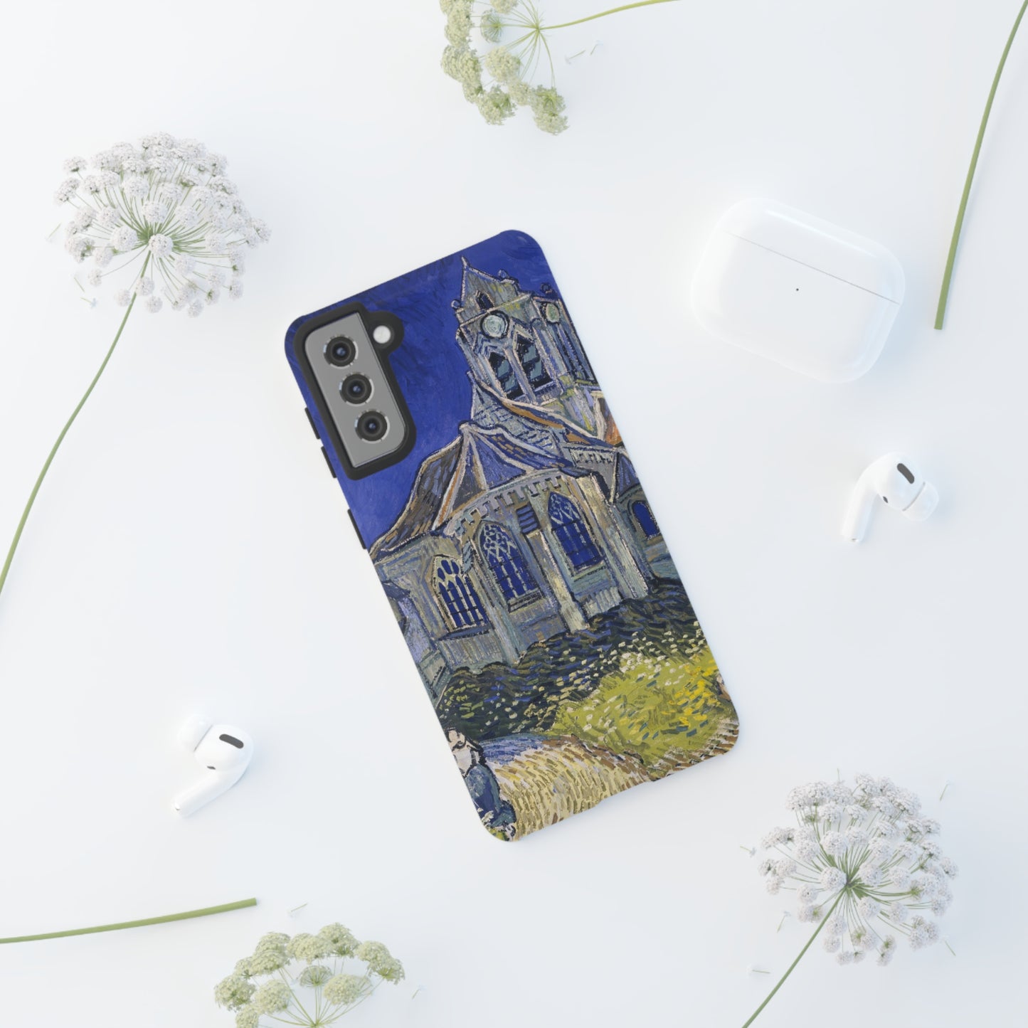 The Church in Auvers sur Oise by Vincent Van Gogh - Cell Phone Case