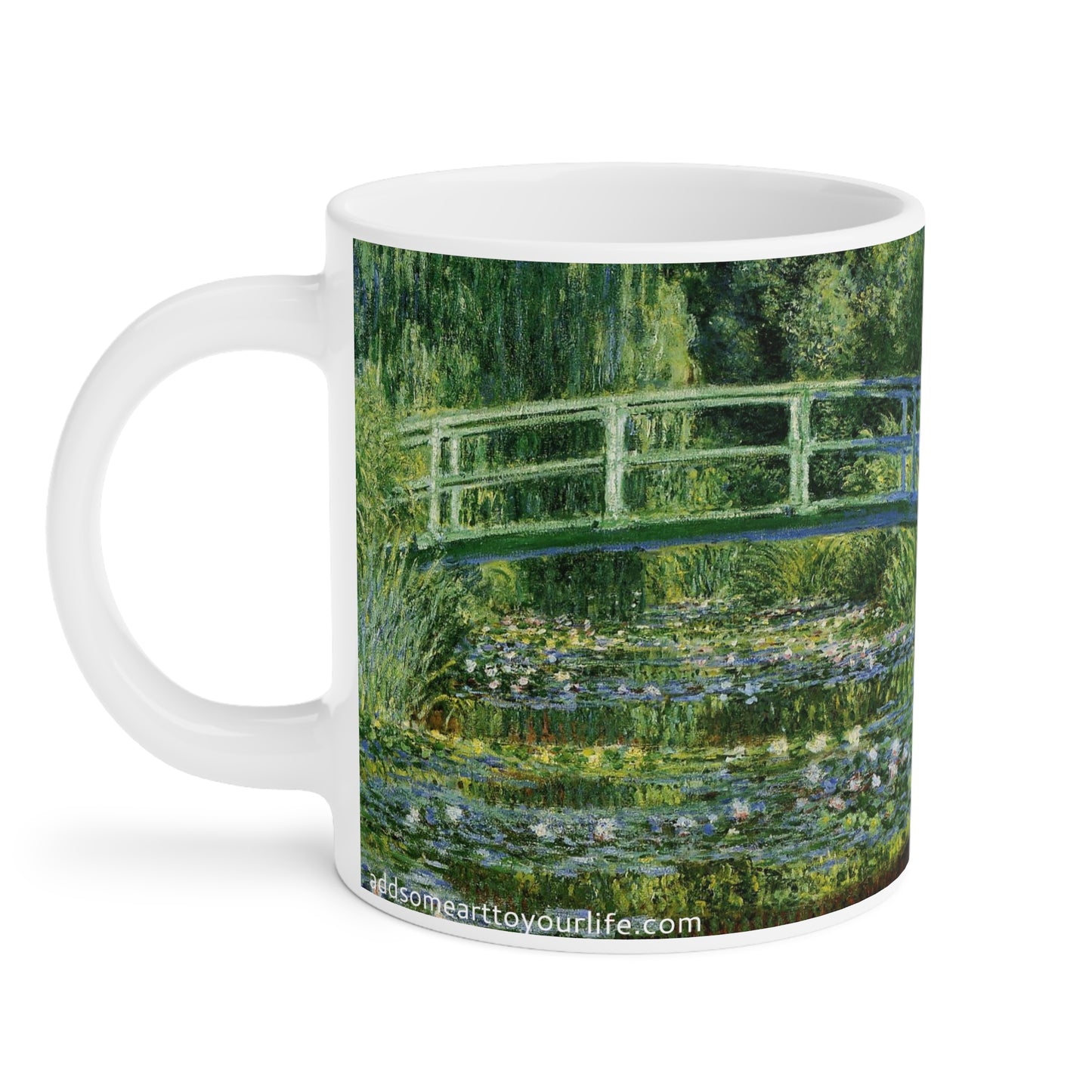 Water Lillies and Japanese Bridge by Claude Monet - Ceramic Mug