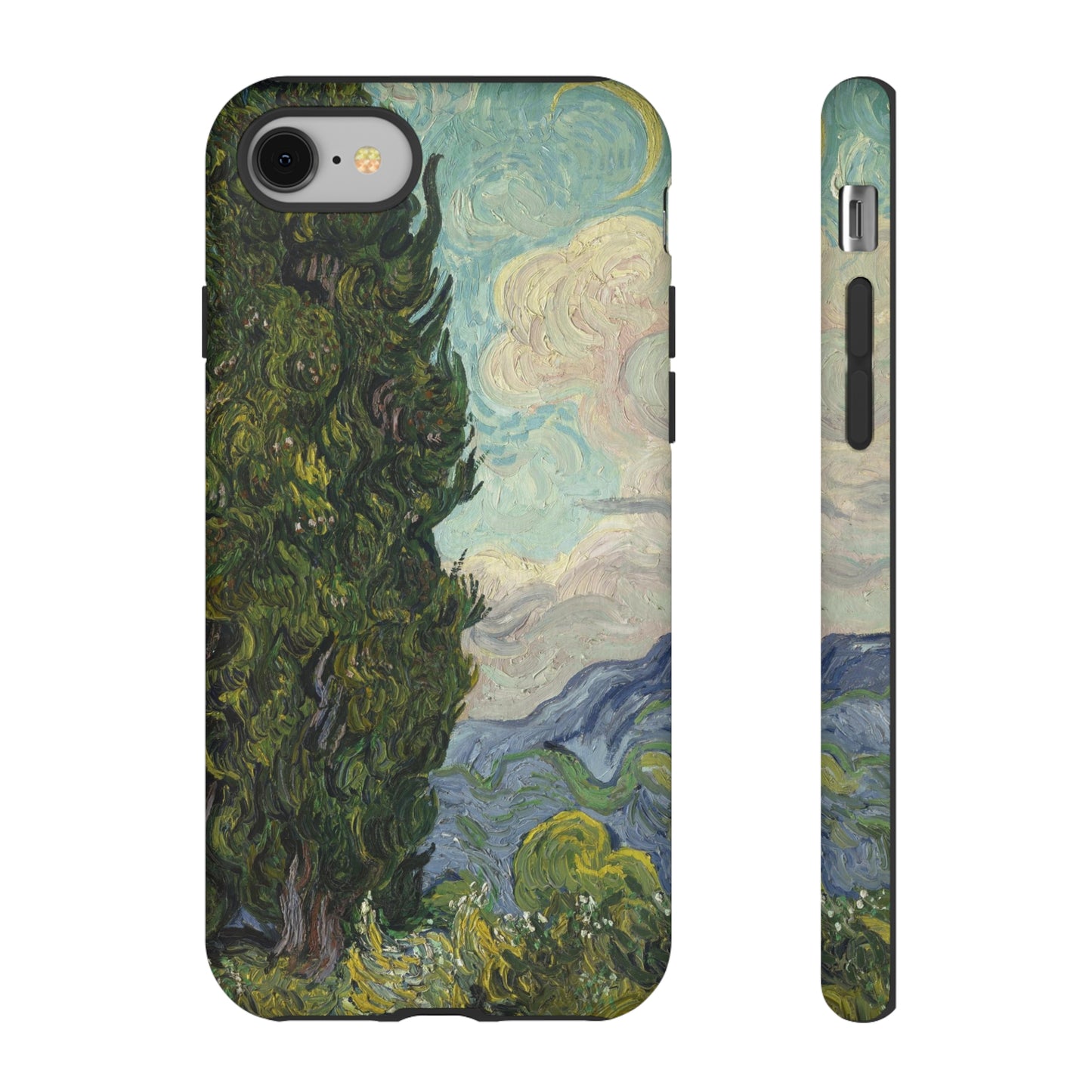 Cypresses by Vincent Van Gogh - Cell Phone Case