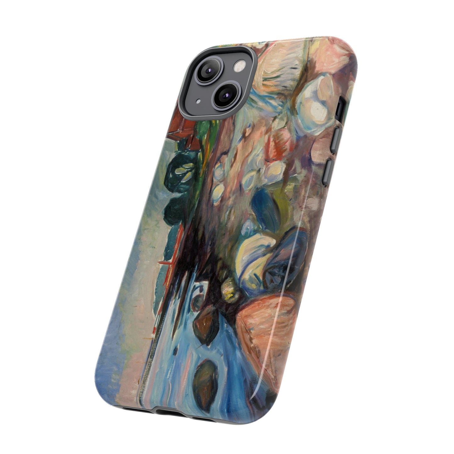 Shore with Red House by Edvard Munch - Cell Phone Case