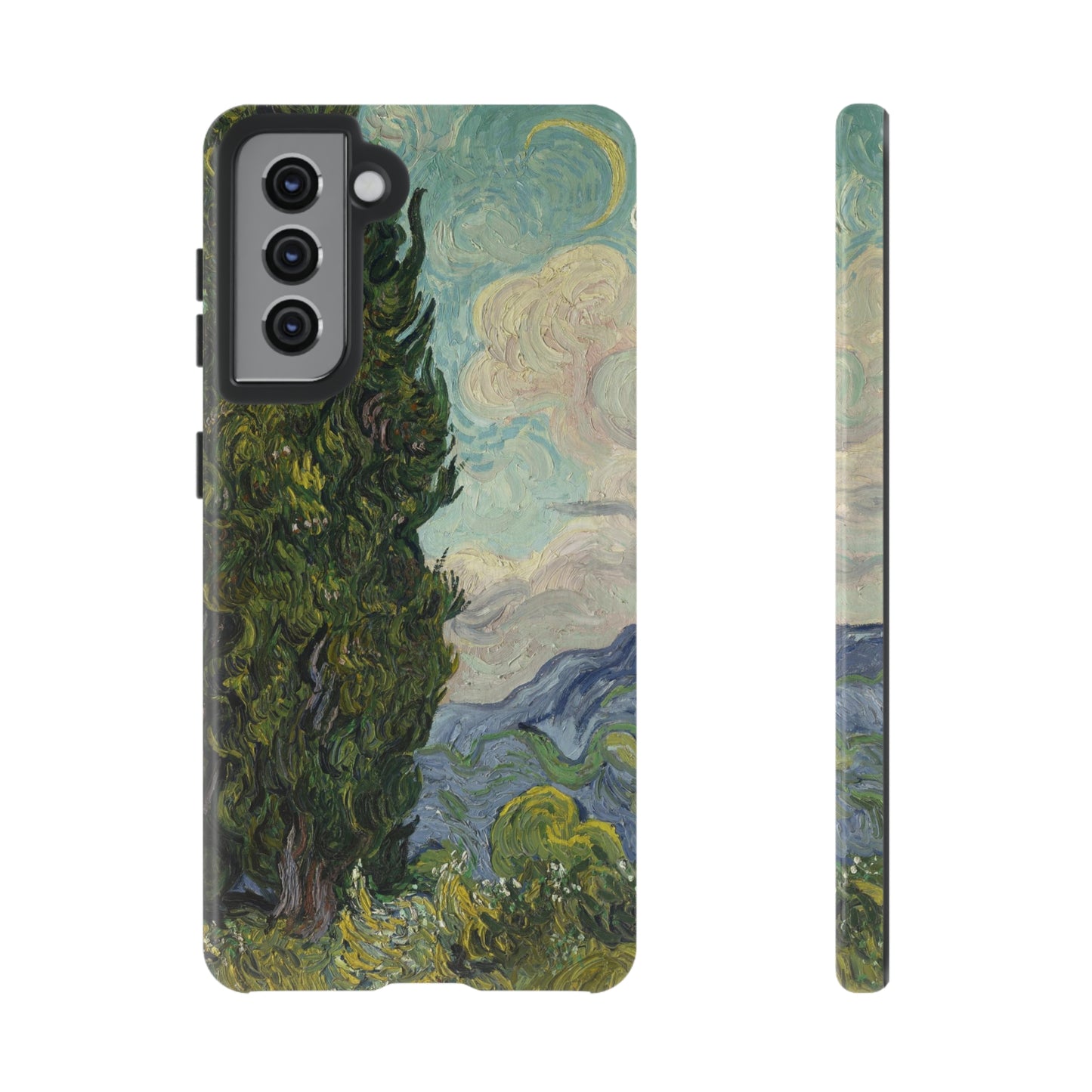 Cypresses by Vincent Van Gogh - Cell Phone Case