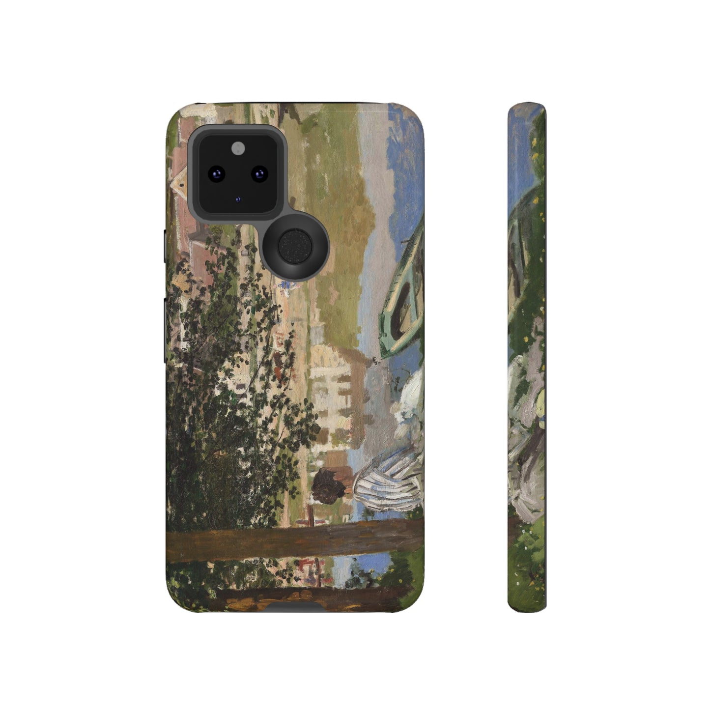 On the Bank of the Seine by Claude Monet - Cell Phone Case