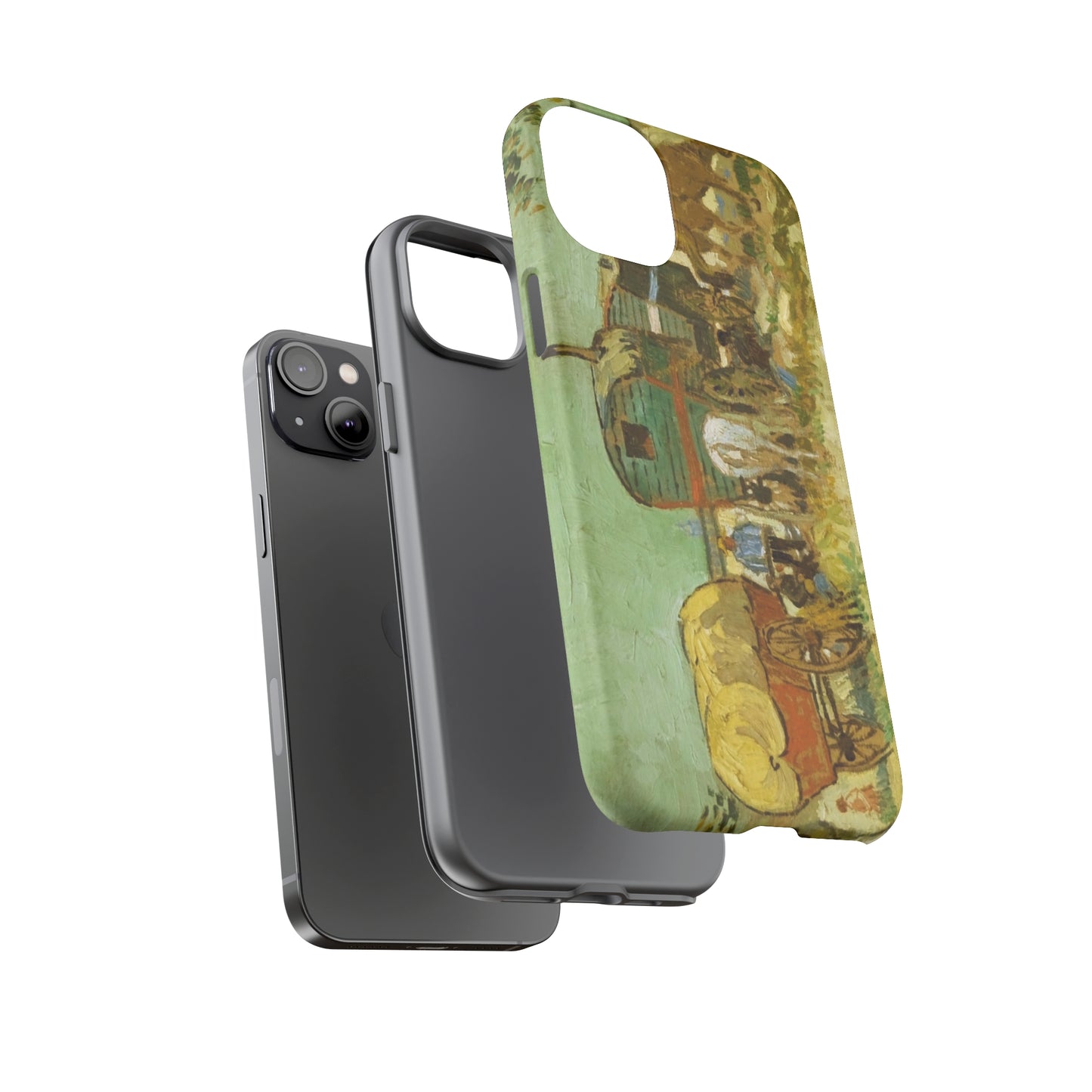 Encampment of Gypsies with Caravans by Vincent Van Gogh - Cell Phone Case