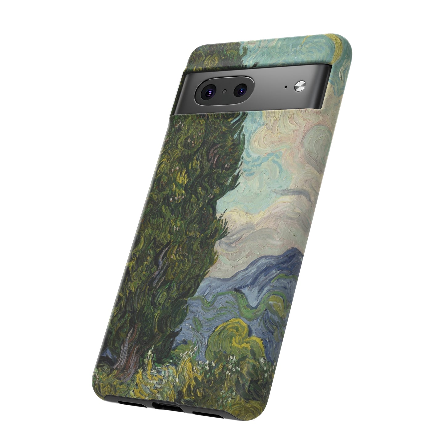 Cypresses by Vincent Van Gogh - Cell Phone Case