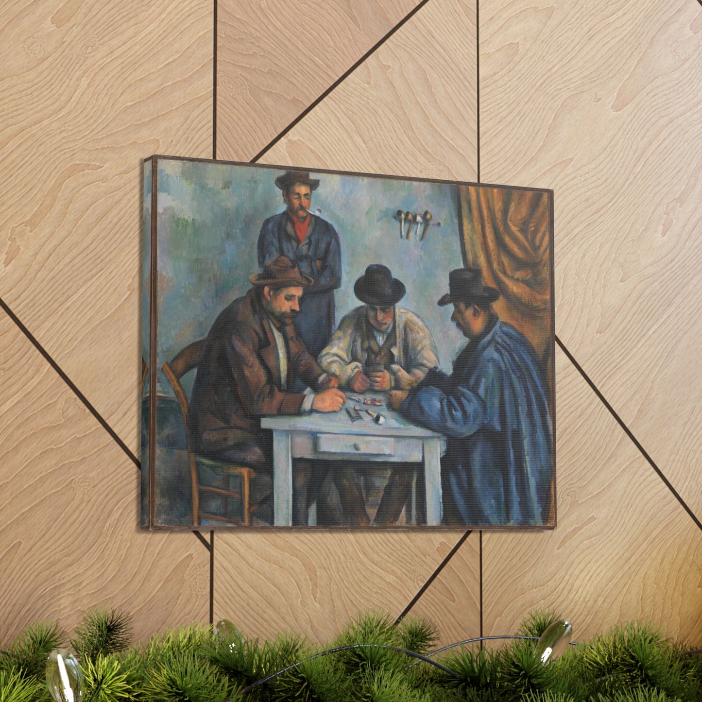 Les Joueurs de Cartes by Paul Cezanne - Canvas Print