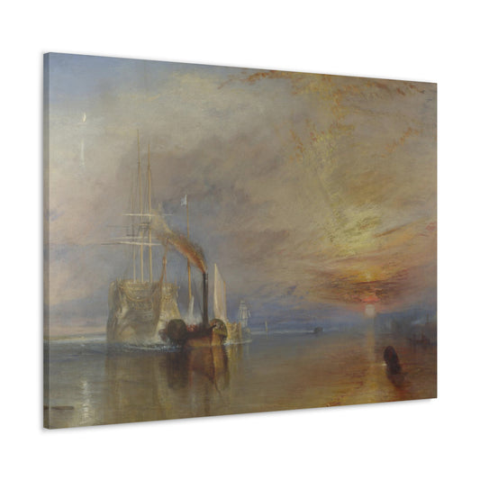 The Fighting Temeraire by JMW Turner - Canvas Print