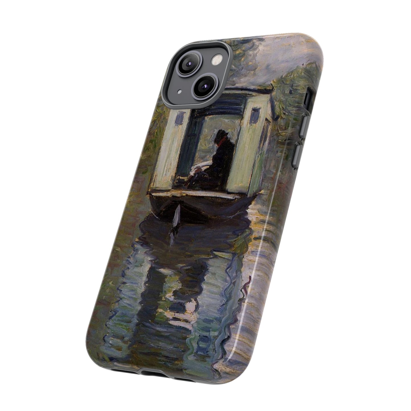 The Studio Boat by Claude Monet - Cell Phone Case