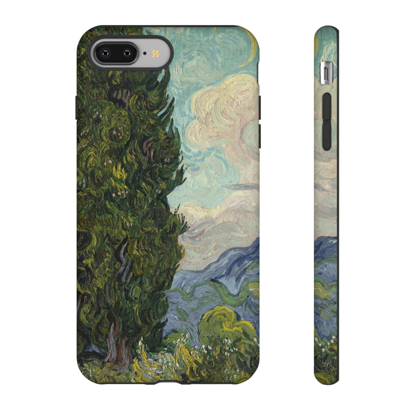 Cypresses by Vincent Van Gogh - Cell Phone Case