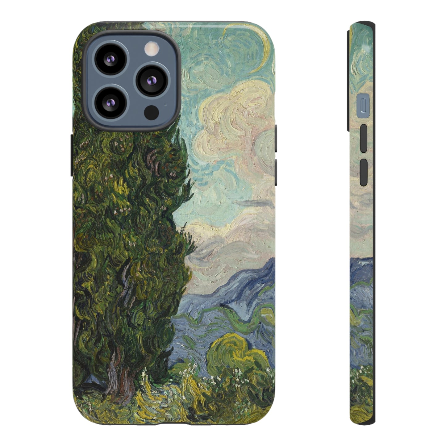 Cypresses by Vincent Van Gogh - Cell Phone Case