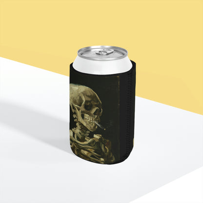 Skull of a Skeleton with a Burning Cigarette by Vincent Van Gogh - Can Cooler Sleeve