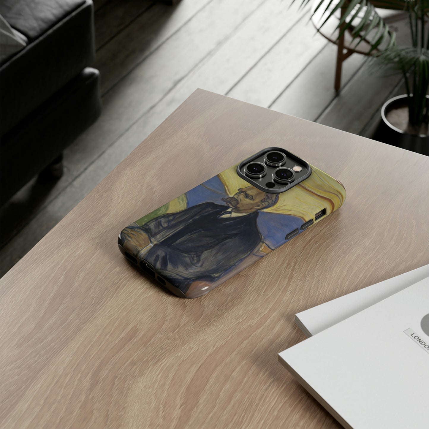 Friederich Nietzsche by Edvard Munch - Cell Phone Case