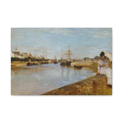 The Harbor at Lorient by Berthe Morisot - Canvas Print