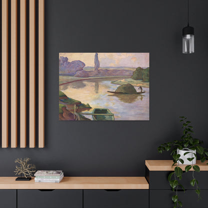 Islands in the Rhine river near to Strasbourg by Rene Schutzenberger - Canvas Print