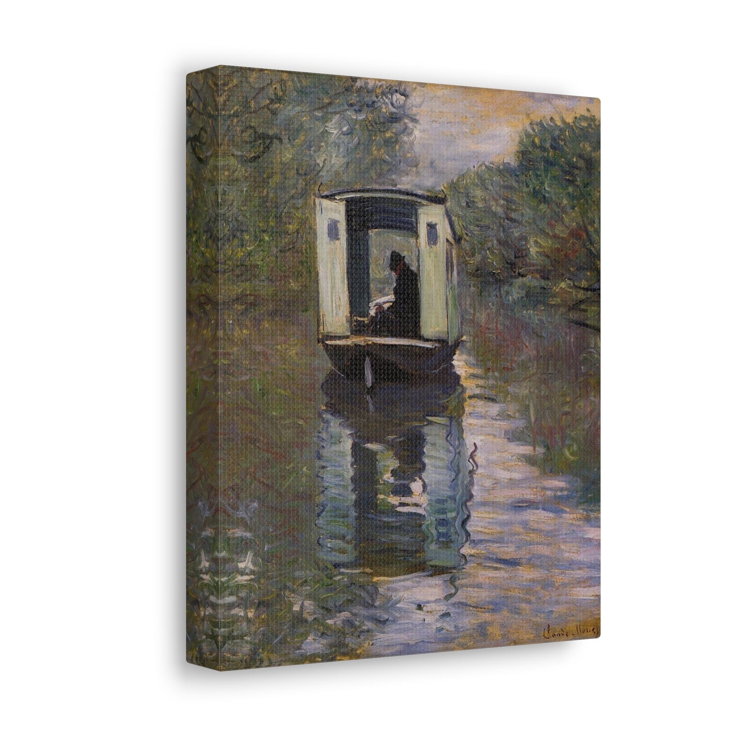 The Studio Boat by Claude Monet - Canvas Print