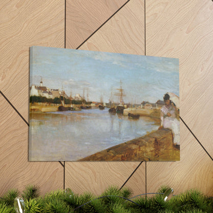 The Harbor at Lorient by Berthe Morisot - Canvas Print