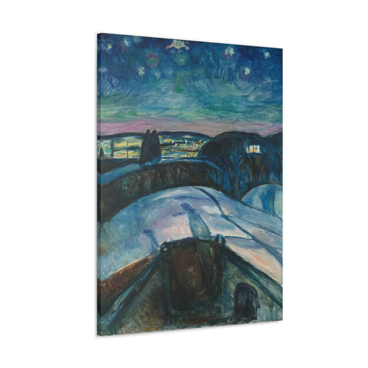 Starry Night by Edvard Munch - Canvas Print