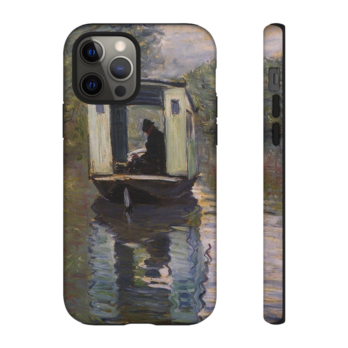 The Studio Boat by Claude Monet - Cell Phone Case