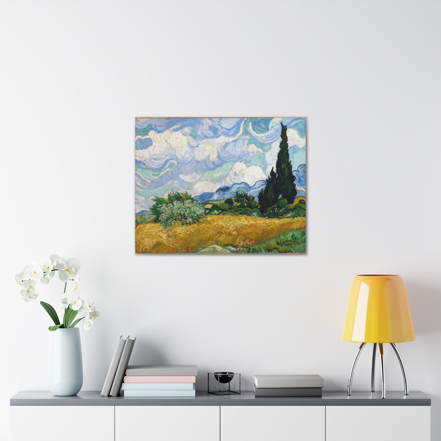 Wheat Field with Cypresses - By Vincent Van Gogh