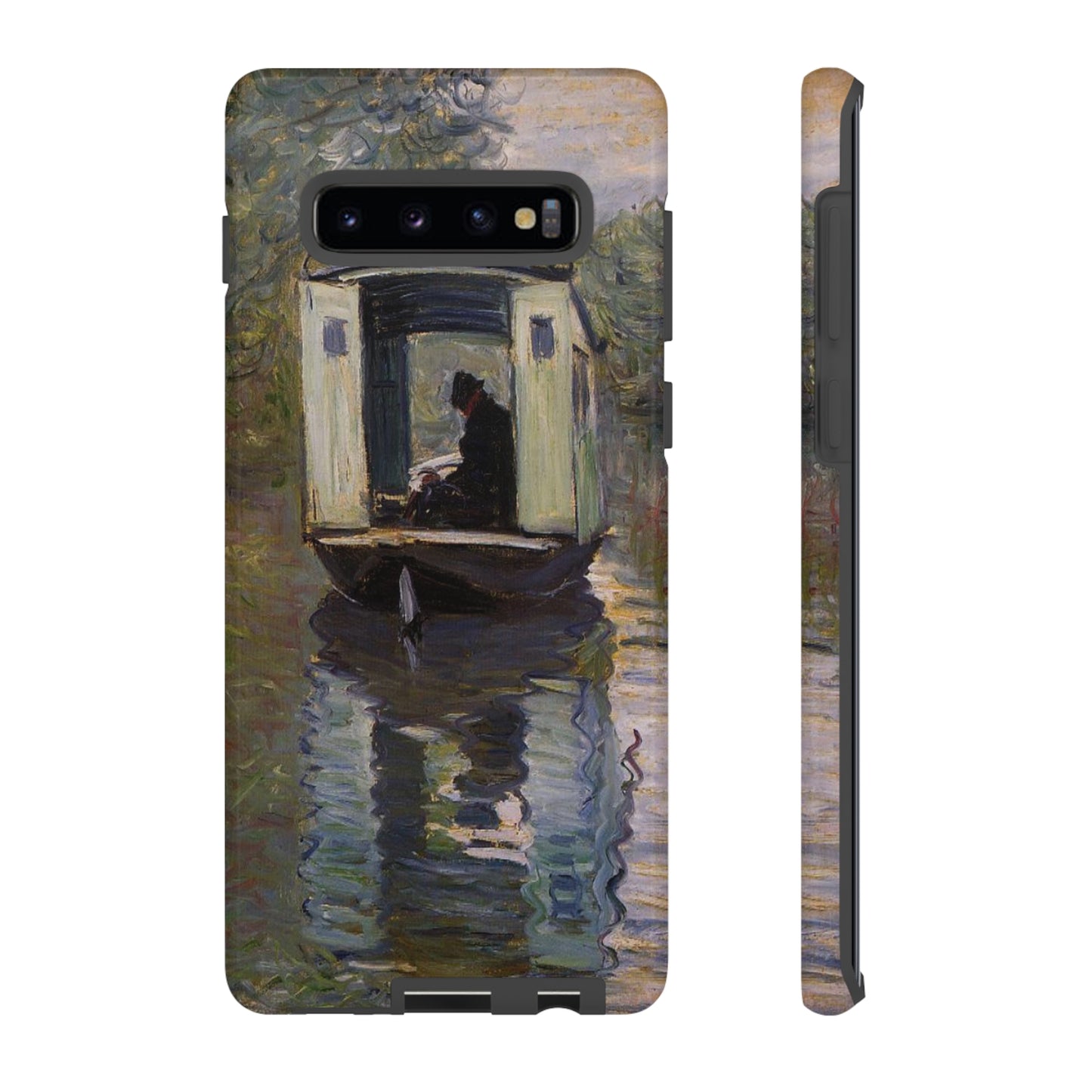 The Studio Boat by Claude Monet - Cell Phone Case