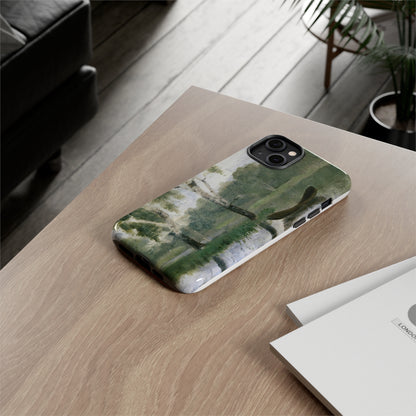 Small Lake with Boat by Edvard Munch - Cell Phone Case