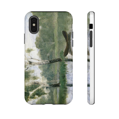 Small Lake with Boat by Edvard Munch - Cell Phone Case