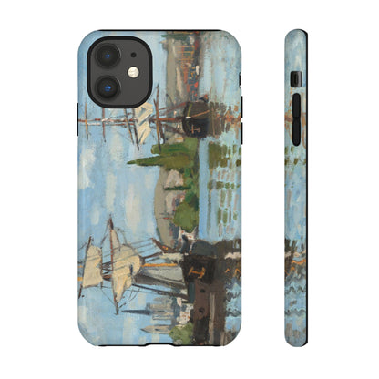 Ships Riding on the Seine at Rouen by Claude Monet - Cell Phone Case