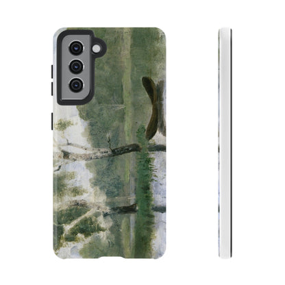 Small Lake with Boat by Edvard Munch - Cell Phone Case