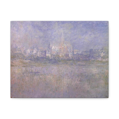 Vetheuil in Nebel by Claude Monet - Canvas Print