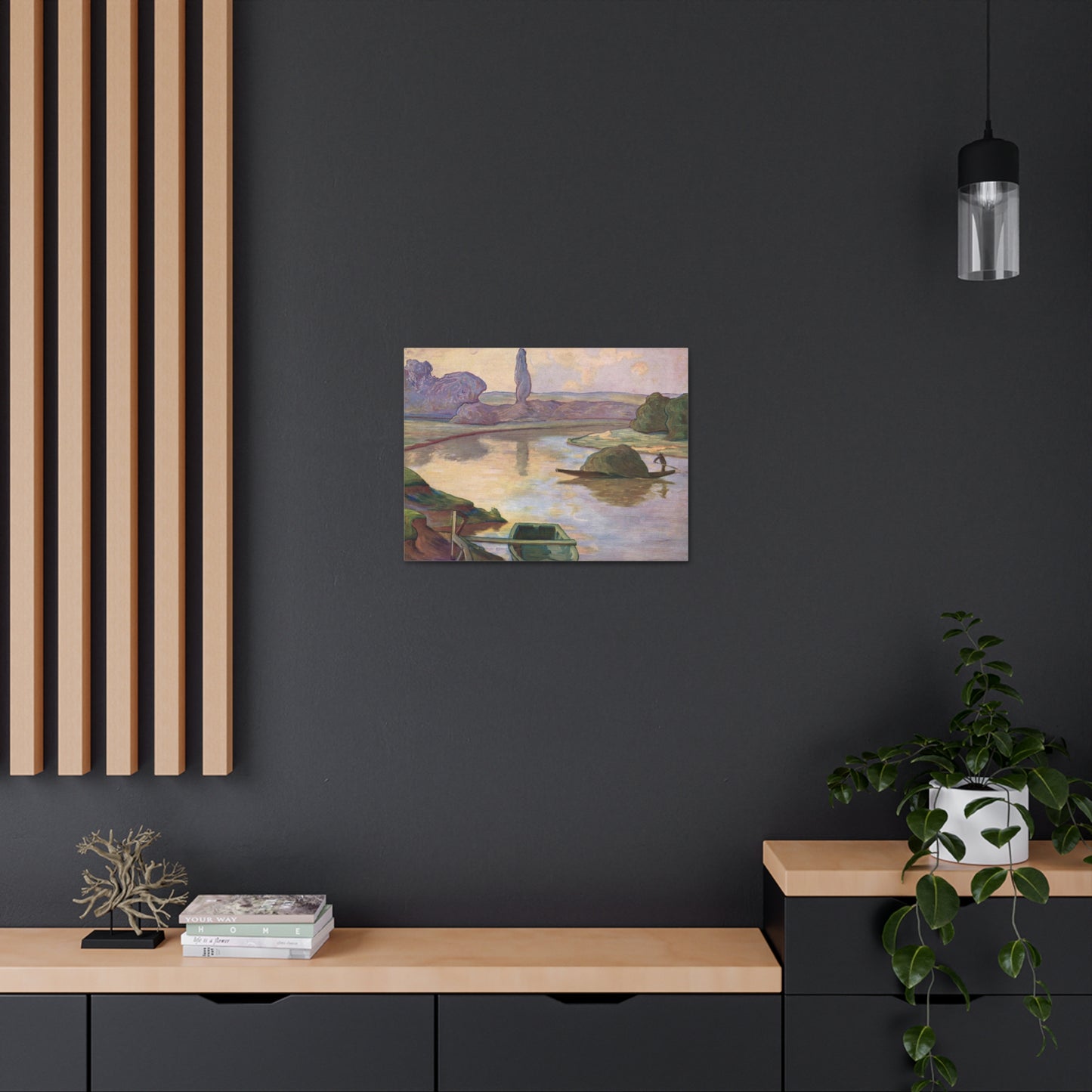 Islands in the Rhine river near to Strasbourg by Rene Schutzenberger - Canvas Print