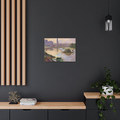 Islands in the Rhine river near to Strasbourg by Rene Schutzenberger - Canvas Print