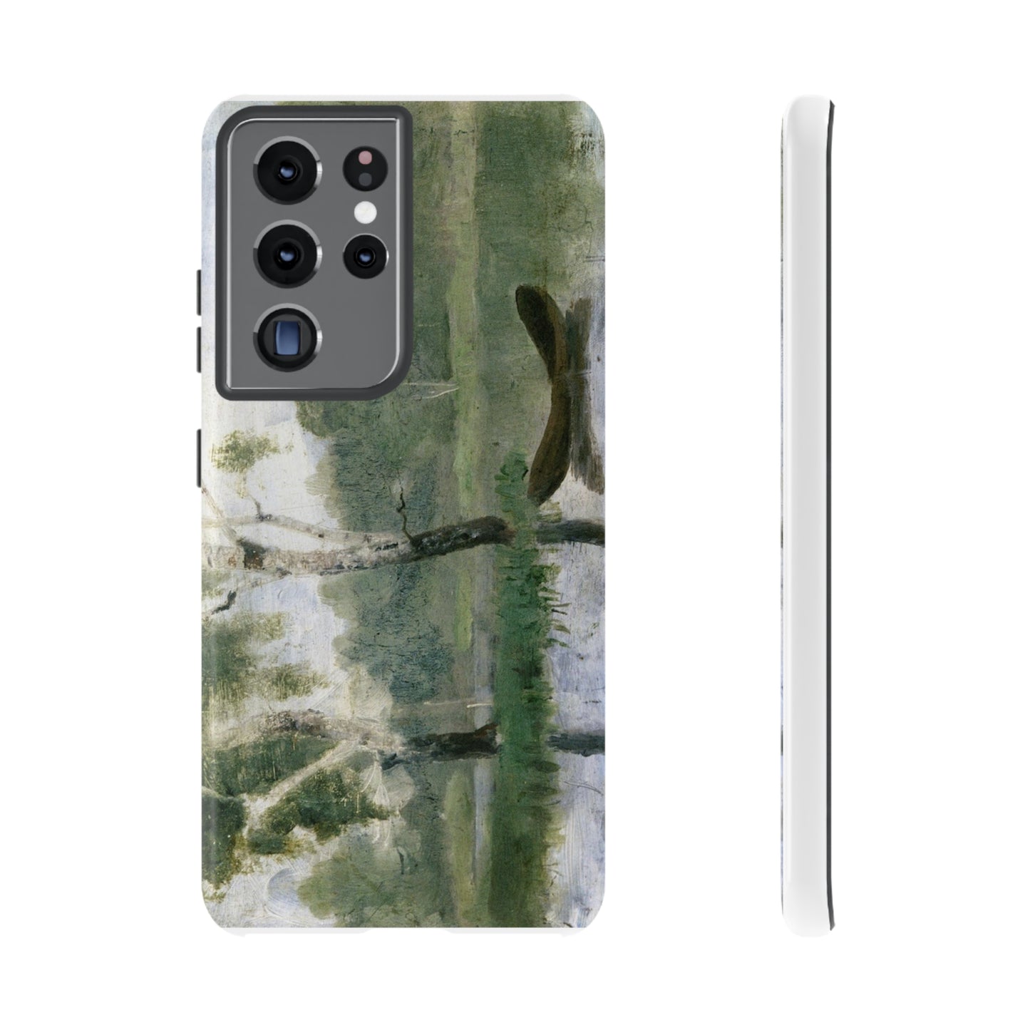 Small Lake with Boat by Edvard Munch - Cell Phone Case