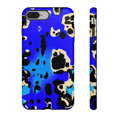 Blue Leopard AI Generated - Cell Phone Case