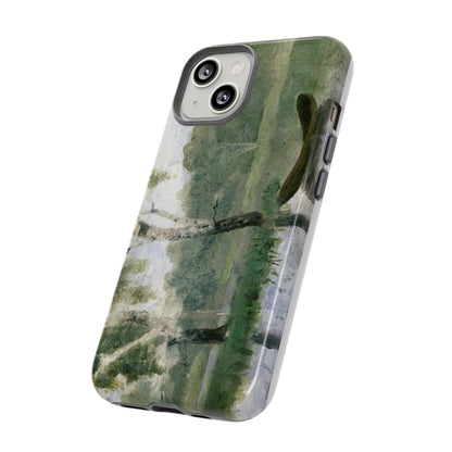 Small Lake with Boat by Edvard Munch - Cell Phone Case