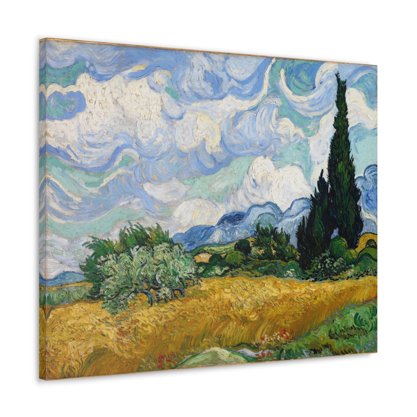 Wheat Field with Cypresses - By Vincent Van Gogh