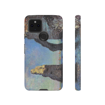 The Cliffs at Etretat by Claude Monet - Cell Phone Case