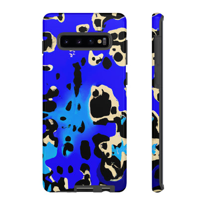 Blue Leopard AI Generated - Cell Phone Case