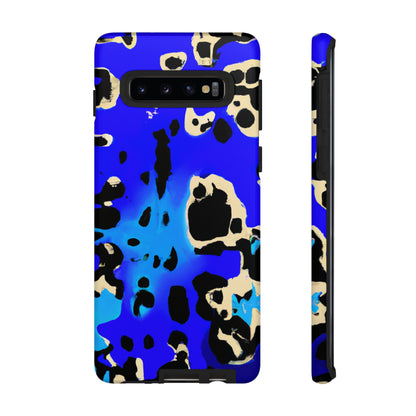 Blue Leopard AI Generated - Cell Phone Case