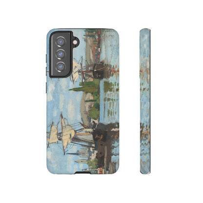 Ships Riding on the Seine at Rouen by Claude Monet - Cell Phone Case