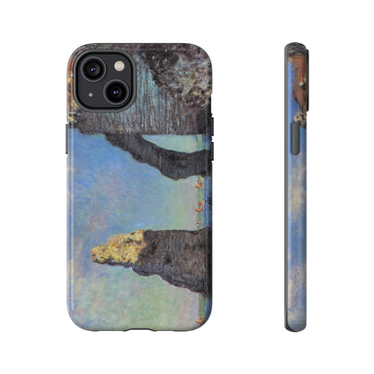 The Cliffs at Etretat by Claude Monet - Cell Phone Case