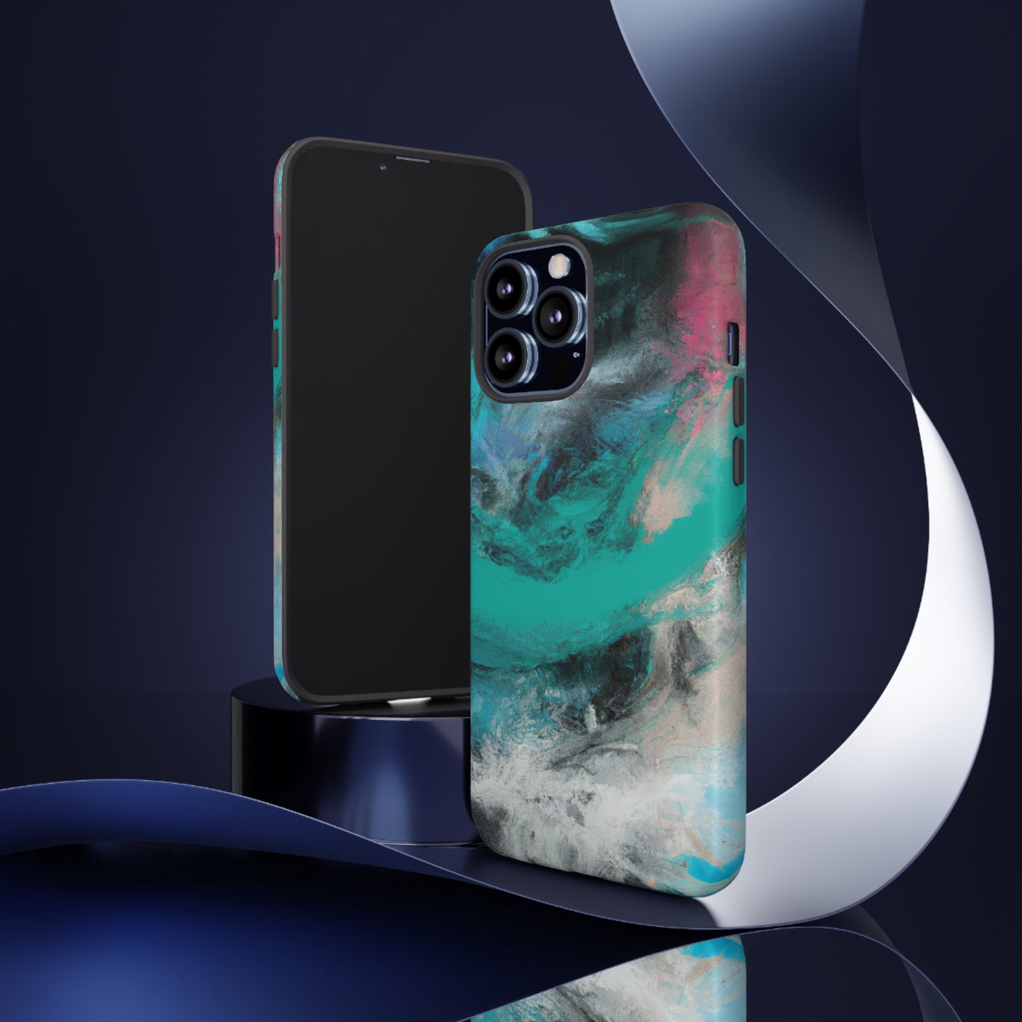 Troubled Sea AI generated - Cell Phone Case